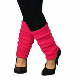 LEG WARMERS ADULT NEON PINK
