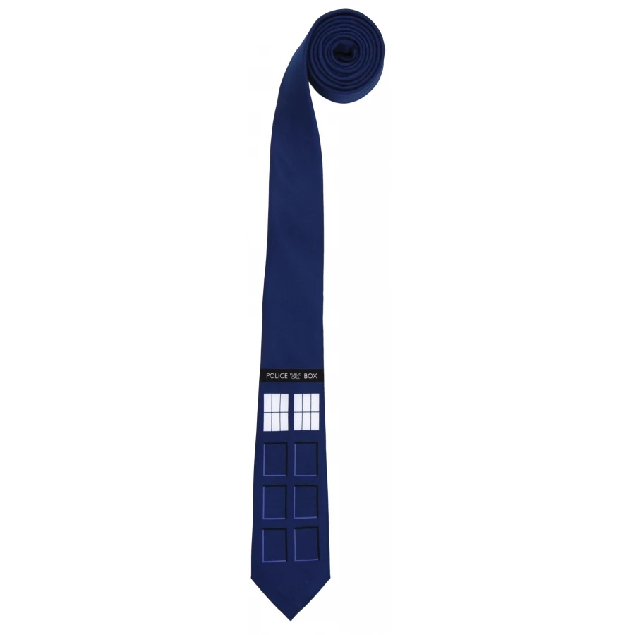 DOCTOR WHO TARDIS SKINNY TIE