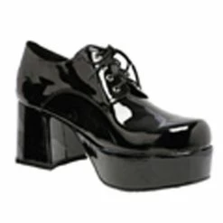 SHOE PLATFORM BLK PAT MEN SM