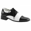 SHOE OXFORD BK AND WT MEN LG
