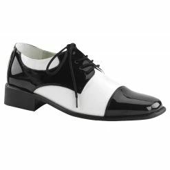 SHOE OXFORD BK AND WT MEN LG