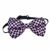 BOW TIE PINK/BLACK CHECK