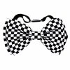 BOW TIE WHITE/BLACK CHECK