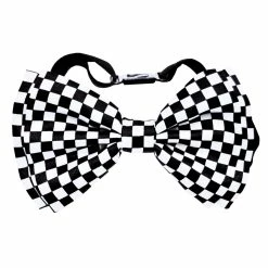 BOW TIE WHITE/BLACK CHECK