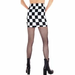 MESH PANTYHOSE W SEAM BK PLUS