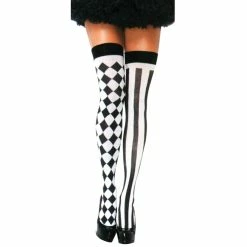 THIGH HIGH HARLEQUIN STOCKINGS