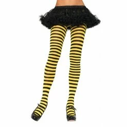 TIGHTS STRIPED YELLOW BLACK