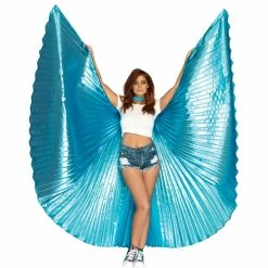 METALLIC PLEATED WINGS 360 DEG